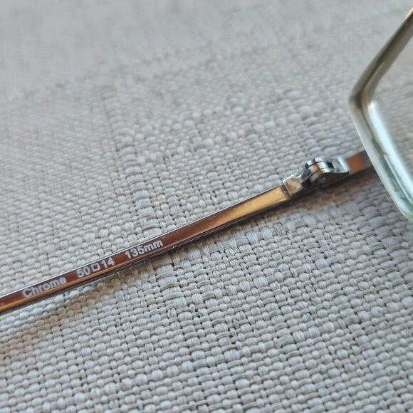 Bebe Women Glasses Frame Chrome Half Rim Eyeglasses Silver Tone Eyewear - Picture 9 of 12